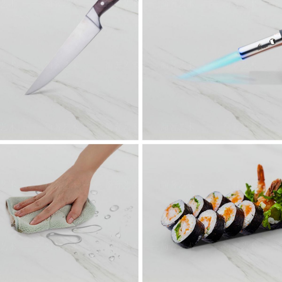 Contemporary Stone Sideboard 3-Drawer and 2-Door Dining Room Sideboard Clearhalo 'buffet_sideboard' 'Buffets & Sideboards' 'furn' 'furn_buffet_sideboard' 'Furniture' 'furniture_buffet_sideboard' 'Kitchen & Dining Furniture' 1200x1200_25d2cb22-f08b-4002-bc9f-92ea380fcb02