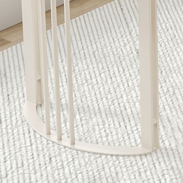 Contemporary Stone Writing Desk Bedroom Office Desk with White Legs Clearhalo 'furn' 'furn_office_desk' 'Furniture' 'Office Desks' 'Office Furniture' 'office_desk' 1200x1200_25d3d4de-6ca8-4e74-9d1d-5475bf1e5ffb