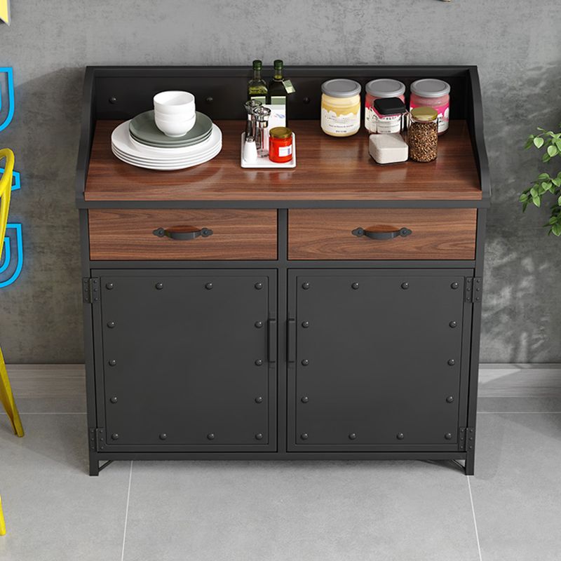 Server per cornici del server di pranzo in legno con 2 cassetti e archiviazione