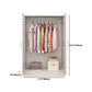Contemporary Style Wood Wardrobe Soft Close Door Wardrobe Closet for Bedroom Clearhalo 'Armoires & Wardrobes' 'armoires_wardrobes' 'Bedroom Furniture' 'furn' 'furn_armoires_wardrobes' 'Furniture' 1200x1200_25d489fe-4cbd-480c-94b1-3b1319898ed7