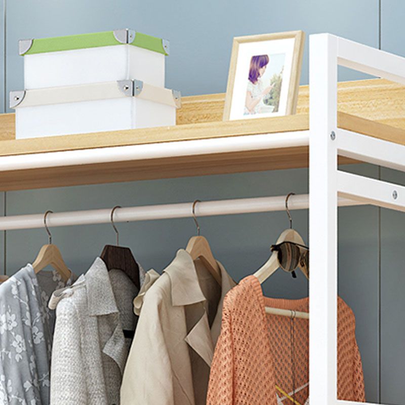 Modern Style Coat Rack Metal Frame Multi-layer Shelve Design Free Standing Coat Rack Clearhalo 'Entry & Mudroom Furniture' 'furn' 'furn_hall_tree_coat_racks' 'Furniture' 'Hall Trees & Coat Racks' 'hall_tree_coat_racks' 1200x1200_25d6cab1-595c-498a-8b14-78bcdf3d2aea