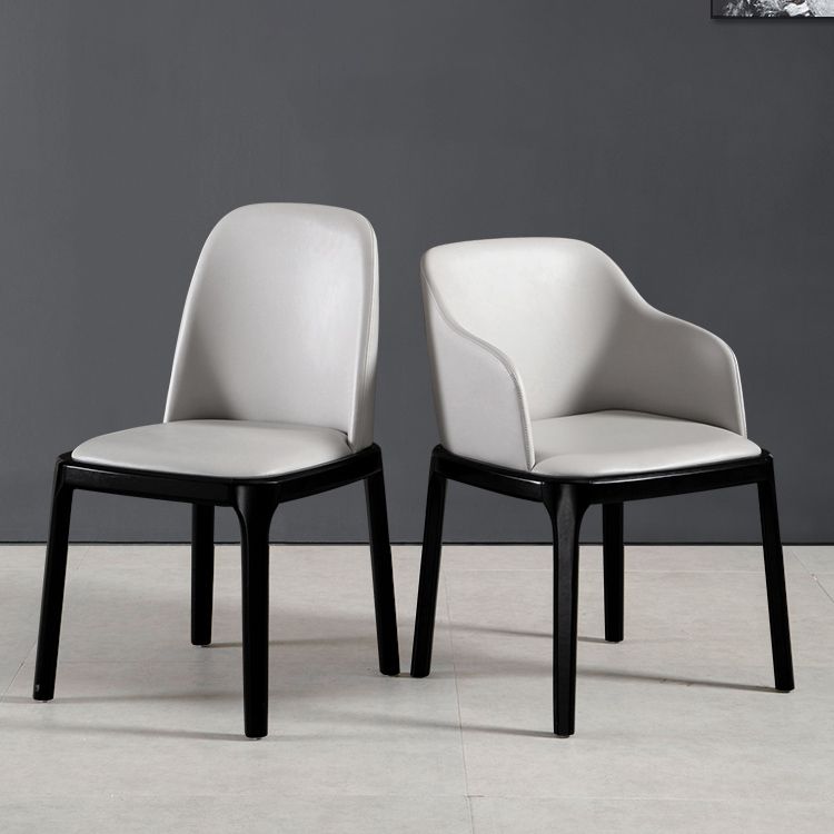 Industrial Style Solid Wood Dining Side Chair Leather Side Chair for Dining Room Clearhalo ' kitchen&dining_furn' 'Dining Chairs' 'Dining Tables & Seating' 'dining_chair' 'furn' 'furn_dining_chair' 'Furniture' 'furniture_dining_chair' 'Kitchen & Dining Furniture' 'kitchen' 1200x1200_25d78dce-ecb8-41f1-a7dd-5856fb152916