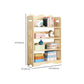 Open Back Standard Bookshelf Wooden Contemporary Bookcase with Shelves Clearhalo 'Bookcases' 'furn' 'furn_bookcases' 'Furniture' 'Office Furniture' 1200x1200_25d7b58f-d02b-4ce6-bcb7-8b86b36f2e60