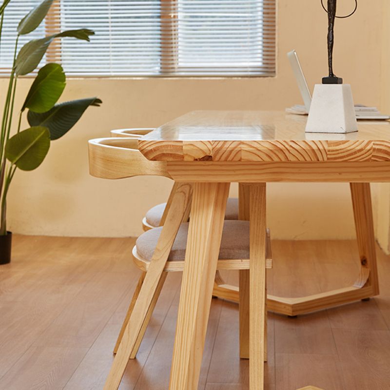 Bureau de bureau en bois contemporain Bureau de tâche de forme rectangulaire pour le bureau