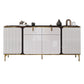 Sideboard Glam Sideboard con cassetto in pietra e sideboard a buffet in legno