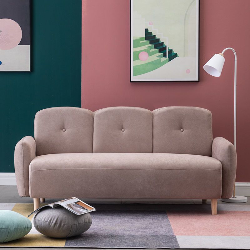 29.92" High Velvet Sofa Recessed Arm Sofa with 3-seater for Apartment Clearhalo 'furn' 'furn_sofas' 'Furniture' 'Living Room Furniture' 'Sofa' 'sofas' 1200x1200_25dc945c-809d-4973-be59-852a06646dd6