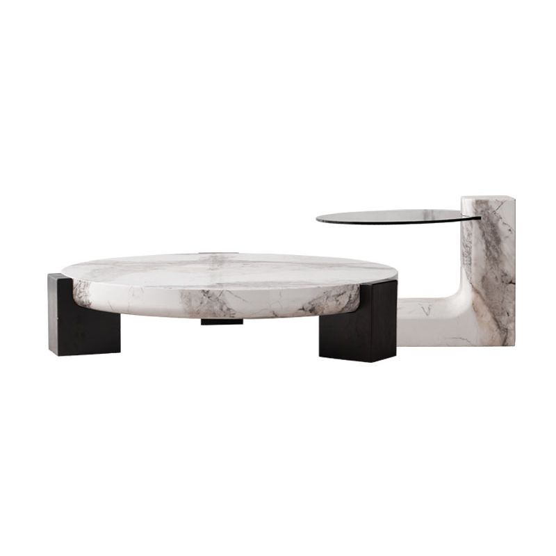 Marble Coffee Cocktail Table Contemporary 3 Legs Coffee or End Table Clearhalo 'Coffee & Accent Tables' 'Coffee Tables' 'coffee_tables' 'furn' 'furn_coffee_tables' 'Furniture' 'Living Room Furniture' 1200x1200_25dcf673-436a-49b9-b312-982d769e814c