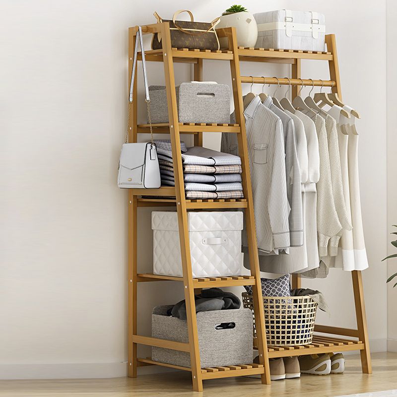 Modern Coat Rack Wooden Storage Shelf Coat Hanger Entryway Kit Clearhalo 'Entry & Mudroom Furniture' 'furn' 'furn_hall_tree_coat_racks' 'Furniture' 'Hall Trees & Coat Racks' 'hall_tree_coat_racks' 1200x1200_25dd6f68-fb88-4fea-9057-d358928c3e7f