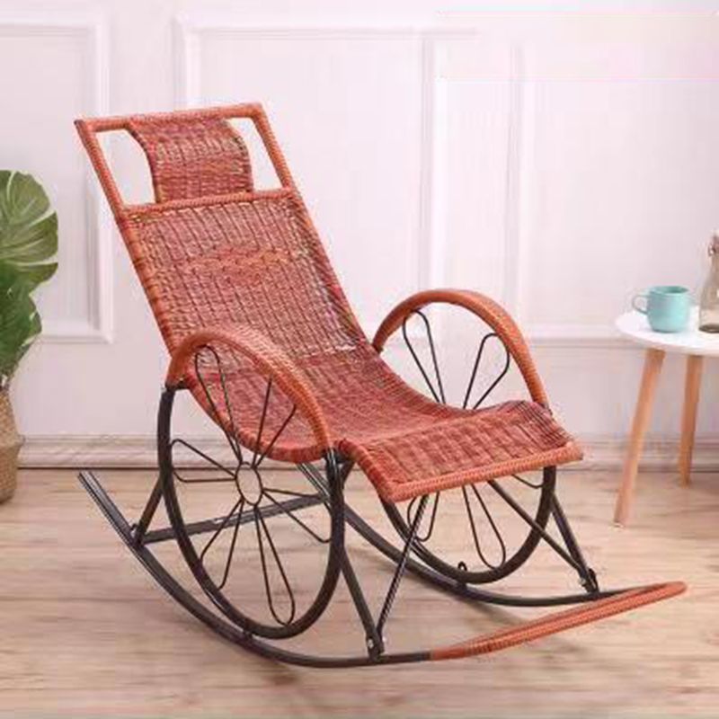 Mid Century Modern Style Rocking Chair Indoor Rattan Rocking Chair Clearhalo 'Chairs & Seating' 'furn' 'furn_rocking_chairs' 'Furniture' 'Living Room Furniture' 'Rocking Chairs' 'rocking_chairs' 1200x1200_25de14f9-f9b3-4fc6-a61d-fb3b3daadf60