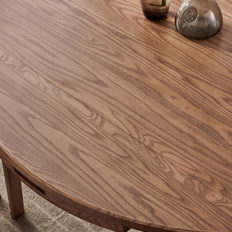 Modern Style Brown Dining Table Round Solid Wood Dining Table with 4 Legs for Living Room Clearhalo ' dining_table' 'Dining Tables & Seating' 'Dining Tables' 'furn' 'furn_dining_table' 'Furniture' 'furniture_dining_table' 'Kitchen & Dining Furniture' 'kitchen&dining_furn' 'kitchen' 'kitchen_dining_table' 1200x1200_25e218b8-5ce6-4211-8489-7be1030e5146