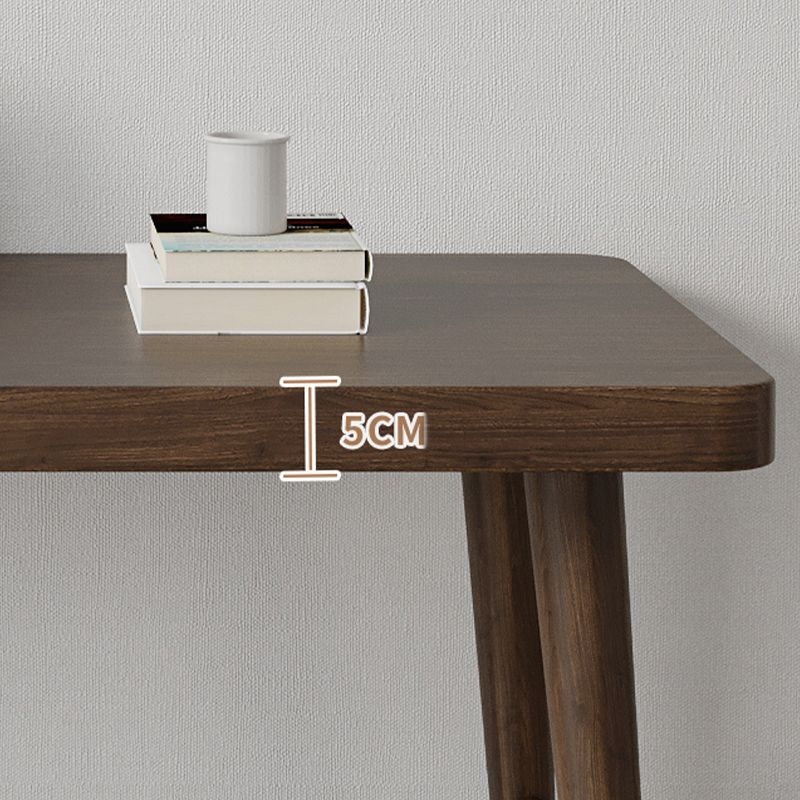 Hedendaagse stijl Wood Office Desk rechthoekige vorm Taakbureau in donkerbruin