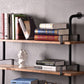 7.9" W Pine Bookcase Wall Mounted Modern Horizontal Book Shelf