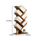 Modern Bamboo Bookshelf Geometric Closed Back Vertical Bookcase Clearhalo 'Bookcases' 'furn' 'furn_bookcases' 'Furniture' 'Office Furniture' 1200x1200_25e6c26c-a01b-4baf-a230-f0a702b2fe30