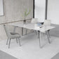 Luxury Sintered Stone Top Table Rectangle Table with 4 Legs for Restaurant Clearhalo ' dining_table' 'Dining Tables & Seating' 'Dining Tables' 'Furniture' 'furniture_dining_table' 'Kitchen & Dining Furniture' 'kitchen&dining_furn' 'kitchen' 'kitchen_dining_table' 1200x1200_25e74cca-0441-48bb-a1bd-751ef5e1db25