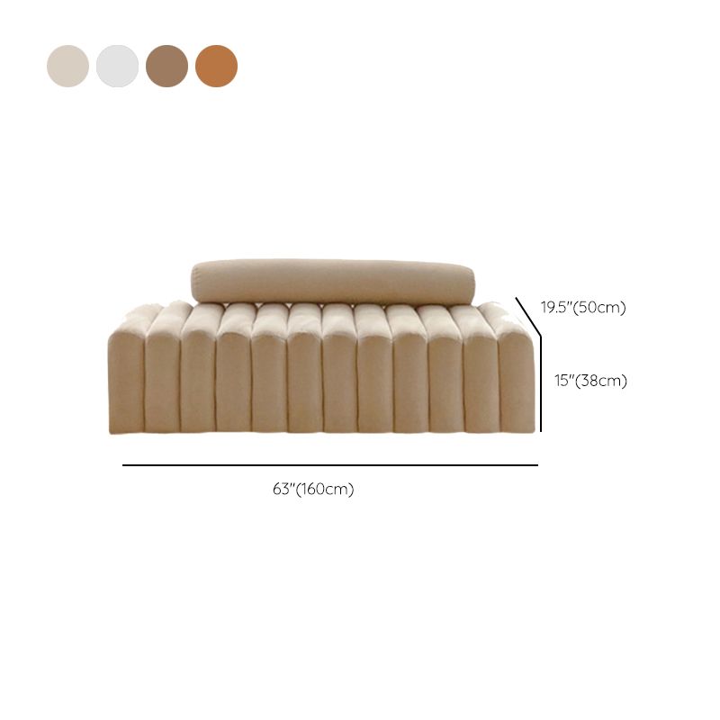 Contemporary Solid Color Velvet / Wool Armless Sofa for Living Room Clearhalo 'furn' 'furn_sofas' 'Furniture' 'Living Room Furniture' 'Sofa' 'sofas' 1200x1200_25e77040-5f89-49d8-8e7d-c79073c94e7c