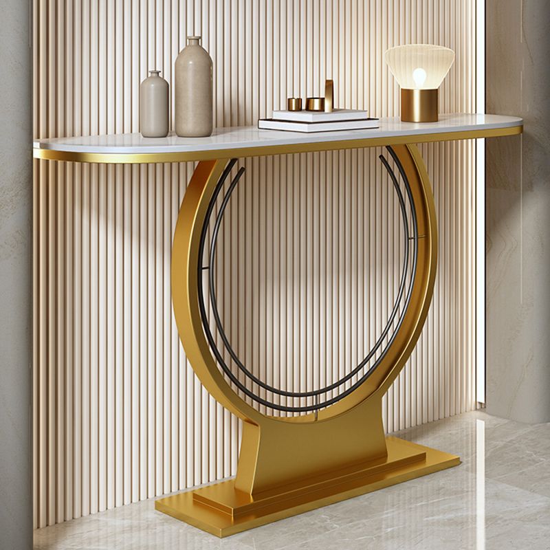 Glam Hall Piedistale Slace Mezza luna Resistente alla console Resistente a graffi