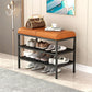 12.6 Inch Wide Modern Cushioned Entryway Bench Foam Bench with Shoe Storage Clearhalo 'Benches' 'Chairs & Seating' 'furn' 'furn_benches' 'Furniture' 'Living Room Furniture' 1200x1200_25e87bfd-3925-4097-8a9d-b9aaf0577f05