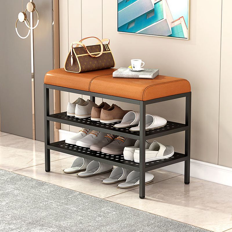 12.6 Inch Wide Modern Cushioned Entryway Bench Foam Bench with Shoe Storage Clearhalo 'Benches' 'Chairs & Seating' 'furn' 'furn_benches' 'Furniture' 'Living Room Furniture' 1200x1200_25e87bfd-3925-4097-8a9d-b9aaf0577f05