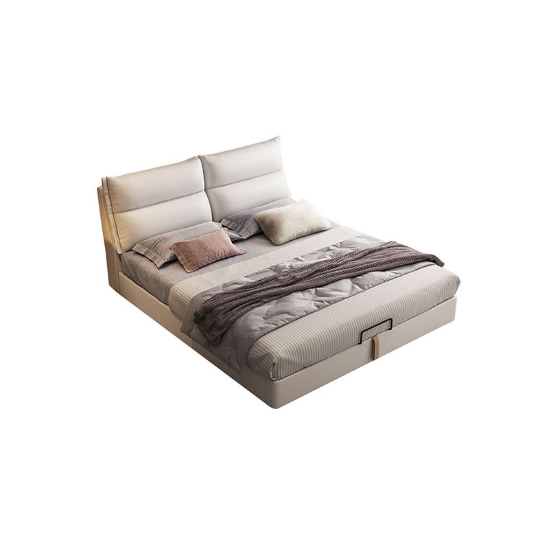 Contemporary 41.33" Tall Upholstered Rectangular Headboard Standard Bed Clearhalo 'Bedroom Furniture' 'Beds' 'furn' 'furn_beds' 'Furniture' 1200x1200_25ec55eb-fea6-4c9d-93e4-dee9124c9f11