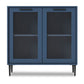 Glass Door Wood Sideboard Modern Server Cabinet with Storage for Living Room Clearhalo 'buffet_sideboard' 'Buffets & Sideboards' 'Furniture' 'furniture_buffet_sideboard' 'Kitchen & Dining Furniture' 1200x1200_25eef7c5-375a-4831-84de-05b06ecc6d81