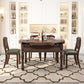 Mid-Century Modern Round Kitchen Dinner Table Solid Wood 4 Legs Dining Table