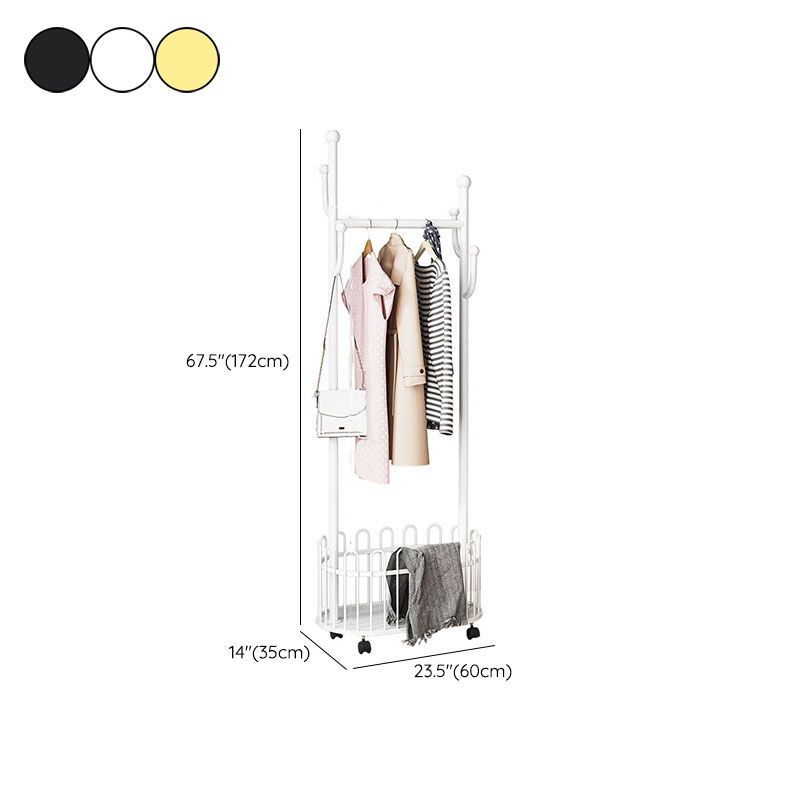 Zeitgenössische Kleiderregal -Metall -Haken -Haken mit Richtigen Kleiderbügel