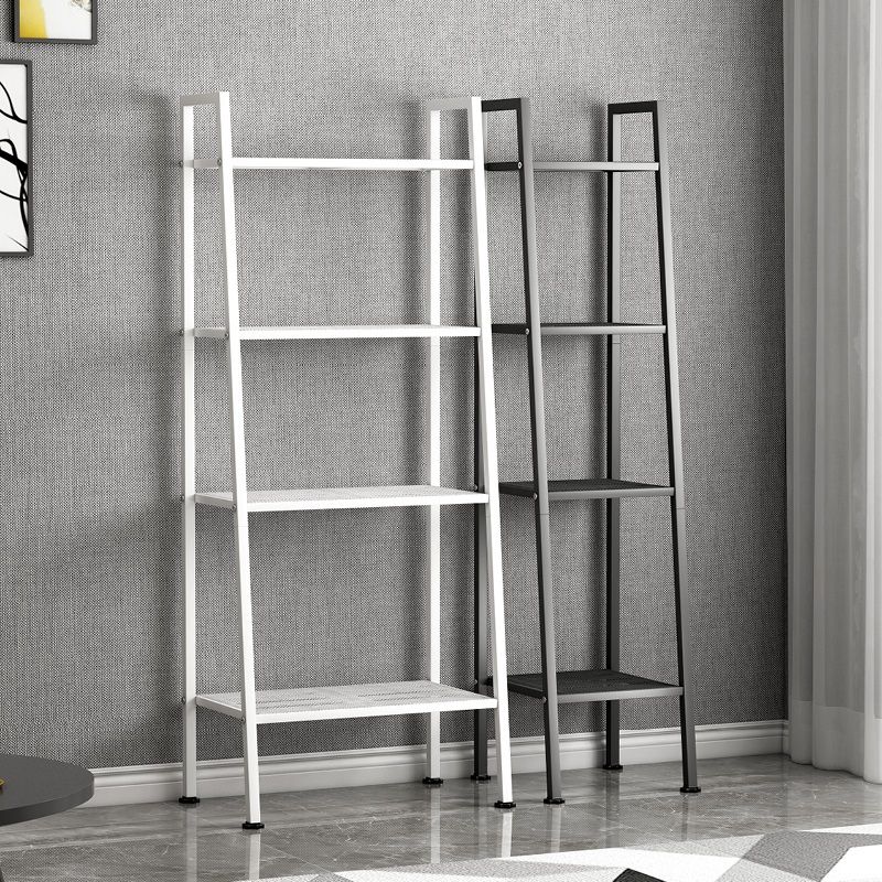 Contemporary Ladder Bookshelf Metal Open Back Bookcase for Office Clearhalo 'Bookcases' 'furn' 'furn_bookcases' 'Furniture' 'Office Furniture' 1200x1200_25f2dee8-048b-4d1c-bc56-da77c1b0aa82