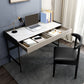 Stone Contemporary Writing Desk Bedroom Office Desk with Black Legs Clearhalo 'furn' 'furn_office_desk' 'Furniture' 'Office Desks' 'Office Furniture' 'office_desk' 1200x1200_25f2f098-2a7d-4fe1-a1ba-22bdc4af340e