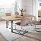 Solid Wood Brown Tone Table Luxury Sled Base Table for Dining Room Clearhalo ' dining_table' 'Dining Tables & Seating' 'Dining Tables' 'furn' 'furn_dining_table' 'Furniture' 'furniture_dining_table' 'Kitchen & Dining Furniture' 'kitchen&dining_furn' 'kitchen' 'kitchen_dining_table' 1200x1200_25f3a980-4240-491f-a5b4-a0aed920c02f