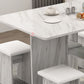 Contemporary Faux Marble Multifunction Table Single Rectangle Table (table only) Clearhalo ' dining_table' 'Dining Tables & Seating' 'Dining Tables' 'furn' 'furn_dining_table' 'Furniture' 'furniture_dining_table' 'Kitchen & Dining Furniture' 'kitchen&dining_furn' 'kitchen' 'kitchen_dining_table' 1200x1200_25f41a22-18c4-4b49-80c8-309794d9d6be