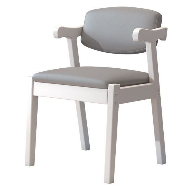 Zeitgenössischer Leder -Esstuhl offener Essnebel Möbel im matten Finish