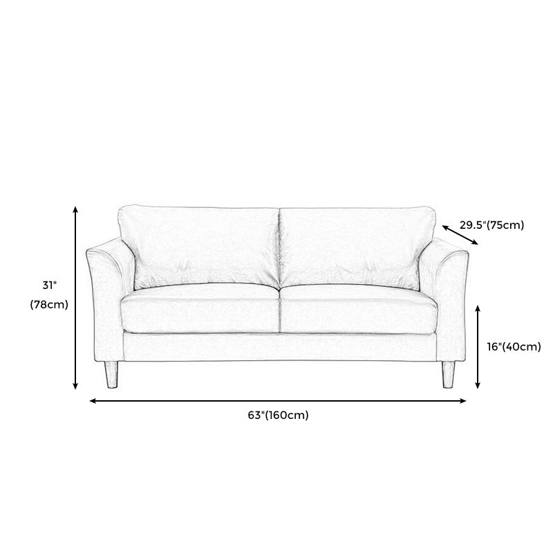 Modern 4 Wood Legs Standard Sofa Faux Leather Flared Arm Sofa Clearhalo 'furn' 'furn_sofas' 'Furniture' 'furniture_sofas' 'kitchen' 'kitchen_sofas' 'Living Room Furniture' 'Sofa' 'sofas' 1200x1200_25f56c0a-8291-4f49-bd55-f8afec6a83f7