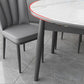 Kitchen Modern Sintered Stone Dining Table of Traditional Height with Space-Saving Dining Room Sets Clearhalo 'Dining Room Sets' 'Dining Tables & Seating' 'dining_room_set' 'furn' 'furn_dining_room_set' 'Furniture' 'furniture_dining_room_set' 'Kitchen & Dining Furniture' 'kitchen&dining_furn' 'kitchen' 1200x1200_25f5cb10-7663-4387-98e7-330e19490185