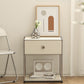 Metal Bed Nightstand Contemporary Bedside Cabinet with Drawer