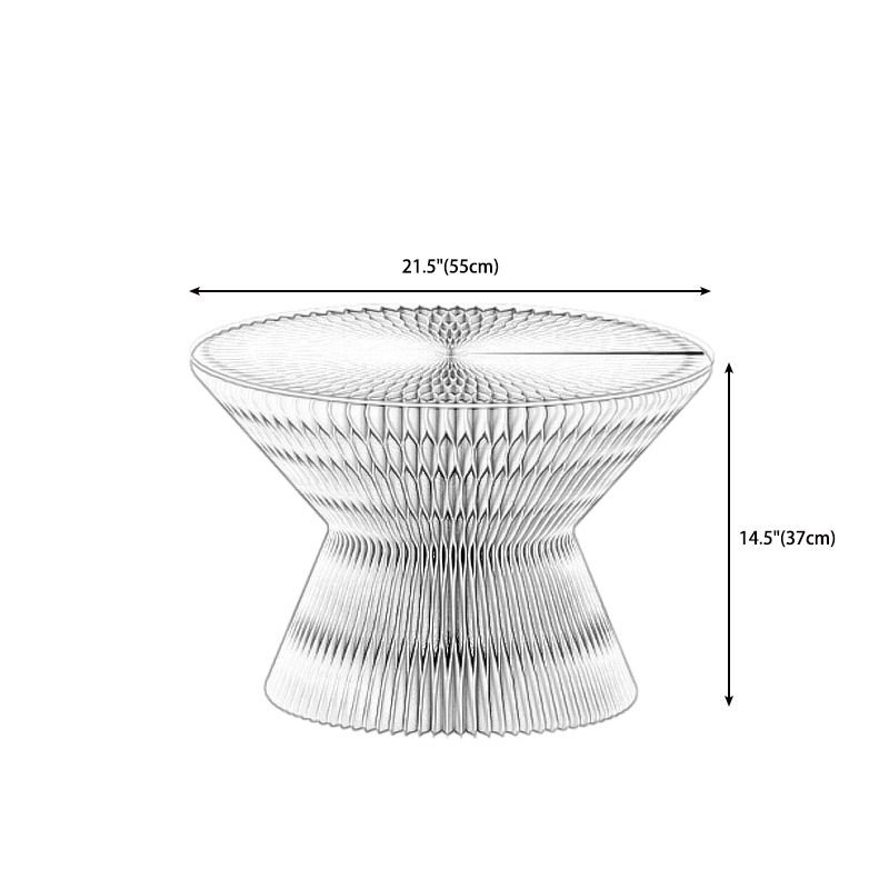 Contemporary Round Side Table, Antique Finish Top and Drum Base Side Table Clearhalo 'Coffee & Accent Tables' 'End & Side Tables' 'end_side_table' 'end_side_tables' 'furn' 'furn_end_side_tables' 'Furniture' 'furniture_end_side_table' 'Living Room Furniture' 1200x1200_25f8deff-91e7-443e-8811-318569bed5bf