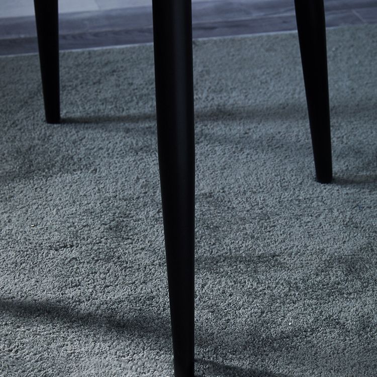 Indoor Contemporary Arm Chair Solid Back Metal Upholstered Dining Room Chair Clearhalo ' kitchen&dining_furn' 'Dining Chairs' 'Dining Tables & Seating' 'dining_chair' 'furn' 'furn_dining_chair' 'Furniture' 'furniture_dining_chair' 'Kitchen & Dining Furniture' 'kitchen' 1200x1200_25f961d5-cfe9-43d4-871d-33e15be00947