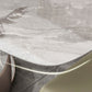 Modern Style Sintered Stone Table Dining Rectangle Table with Metal Legs for Home Use