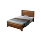 Scandinavian Solid Wood Standard Bed Natural Bed with Storage