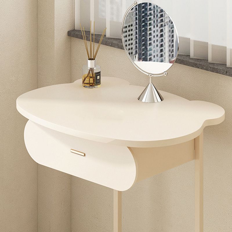 Wooden Vanity and Stool Contemporary Minimalist Dressing Table