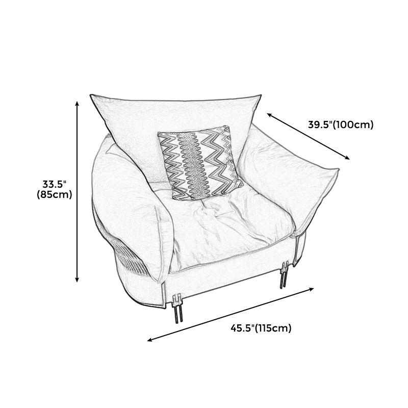 Ultra-Modern Faux Leather Square Arm Sofa with Loose Back Stain Resistant Standard Sofa Clearhalo 'furn' 'furn_sofas' 'Furniture' 'furniture_sofas' 'kitchen' 'kitchen_sofas' 'Living Room Furniture' 'Sofa' 'sofas' 1200x1200_25fd1bf6-f66d-4bf1-8c42-a2b5f5b15644