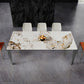 Modern Style Dining Table Sintered Stone Dining Rectangle Table with Metal Legs for Home Clearhalo 'Dining Tables & Seating' 'Dining Tables' 'dining_table' 'furn' 'furn_dining_table' 'Furniture' 'Kitchen & Dining Furniture' 1200x1200_25fe38c1-0c2e-41a9-b244-2a709fa03741