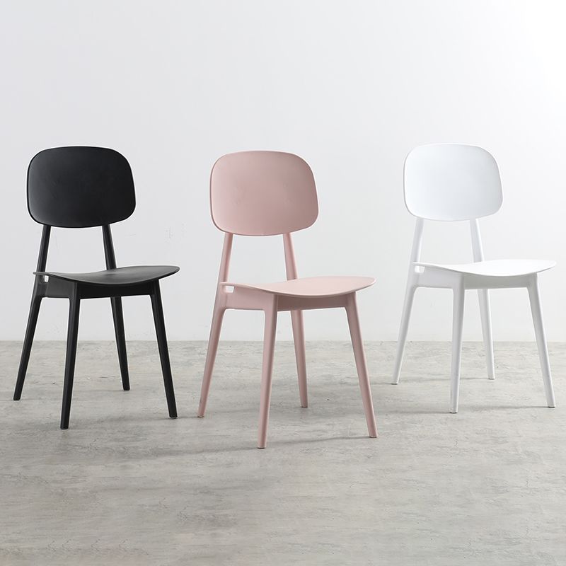 Nordic Style Open Back Dining Side Chair for Home Plastic Dining Armless Chairs Clearhalo 'Dining Chairs' 'Dining Tables & Seating' 'dining_chair' 'furn' 'furn_dining_chair' 'Furniture' 'furniture_dining_chair' 'Kitchen & Dining Furniture' 1200x1200_25fee57b-c952-4937-9cd4-c2d6b18f0949
