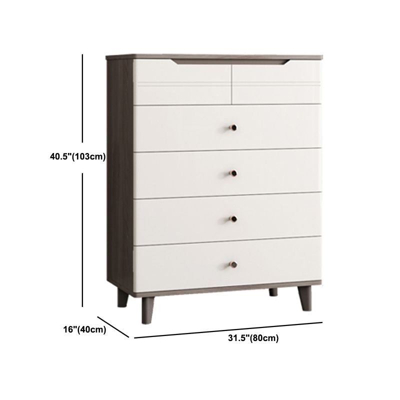 Rectangle Wooden Chest, Contemporary Accent Chest with Drawers Clearhalo 'Cabinets & Chests' 'cabinets_chests' 'furn' 'furn_cabinets_chests' 'Furniture' 'Living Room Furniture' 1200x1200_25ff5564-0187-42e4-917e-d7f82e7d68ff
