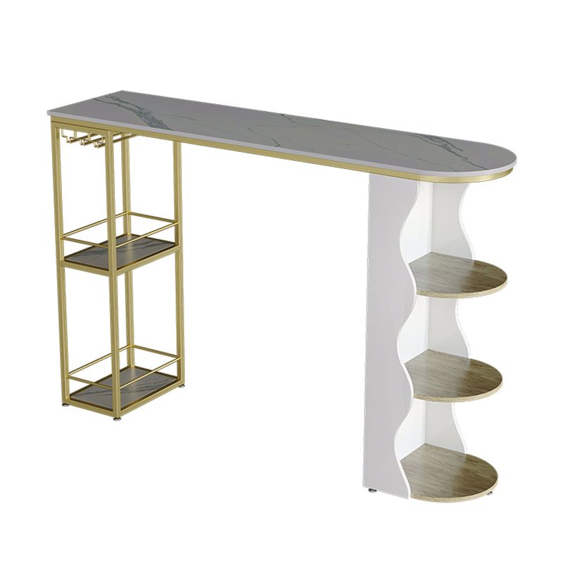 Tavolo da pranzo in pietra in pietra bianca tavolo da pranzo tradizionale bar di lusso con base a slitta