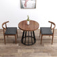 Juego de comedor moderno de 1/2/3 piezas, mesa de comedor redonda de madera de pino para comedor