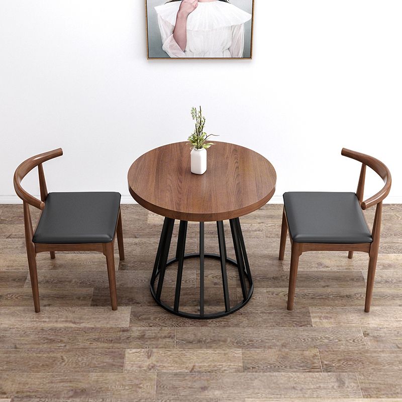 Juego de comedor moderno de 1/2/3 piezas, mesa de comedor redonda de madera de pino para comedor