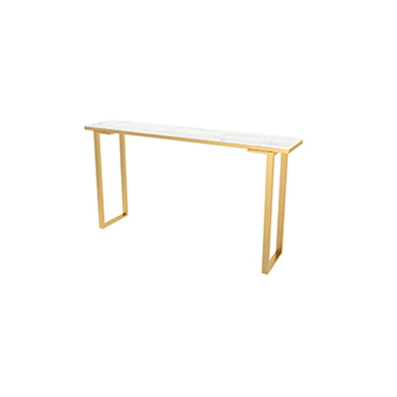 Stone Top Bar Counter Rectangle Contemporary Bar Counter with Sled Base Clearhalo 'Bar Furniture' 'Bar Tables' 'bar_tables' 'furn' 'furn_bar_tables' 'Furniture' 'furniture_bar_tables' 'Kitchen & Dining Furniture' 1200x1200_26008a7d-47c1-4cfd-b932-3c1e345ae43f