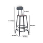 Industrial 1/2/3/5 Pieces Square Bar Table Set Solid Wood Bistro Set Clearhalo 'Bar Furniture' 'furn' 'furn_home_bar_bar_sets' 'Furniture' 'Home Bars & Bar Sets' 'home_bar_bar_sets' 'Kitchen & Dining Furniture' 1200x1200_26016dd7-69df-456e-a965-301a02837777