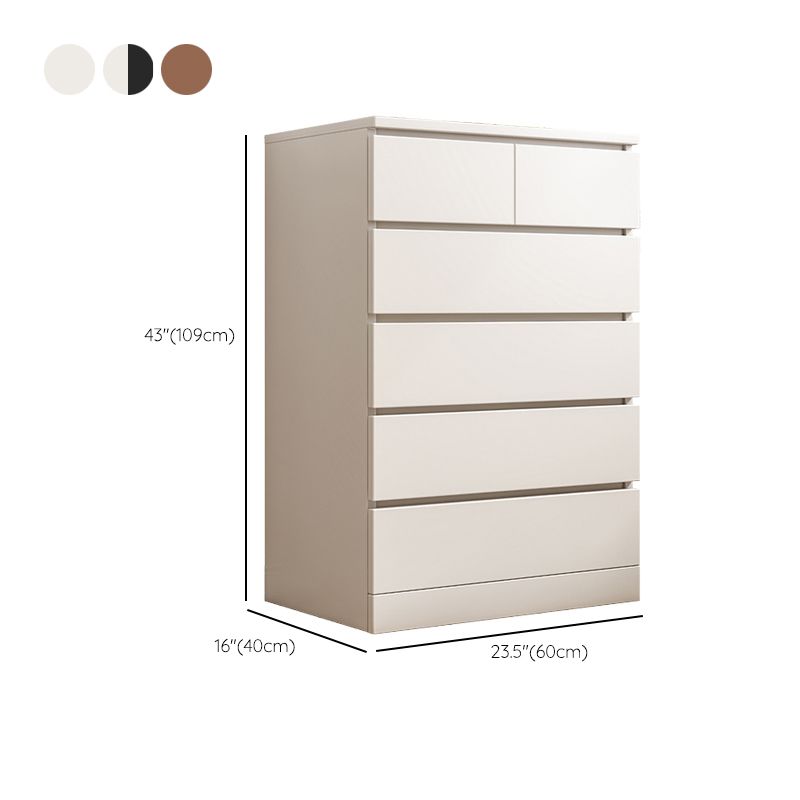 Contemporary Accent Chest with 6 Wooden Drawers Storage Chest Clearhalo 'Cabinets & Chests' 'cabinets_chests' 'furn' 'furn_cabinets_chests' 'Furniture' 'Living Room Furniture' 1200x1200_26023648-7881-4d3e-8bf3-13da964ed44a