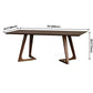 Modern Style Rectangle Dinner Table Solid Wood Double Pedestal Base Table for Home Use Clearhalo ' dining_table' 'Dining Tables & Seating' 'Dining Tables' 'furn' 'furn_dining_table' 'Furniture' 'furniture_dining_table' 'Kitchen & Dining Furniture' 'kitchen&dining_furn' 'kitchen' 'kitchen_dining_table' 1200x1200_2602b78f-affc-43c4-b38c-60295a5e9b7e